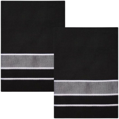 Priyam Multicolor Lungis (Mundus) Dhotis for Men Black & Black (Free Size Veshti) Solid Men Dhoti