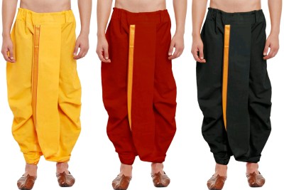 DIAMOND CLUSTER Readymade dhoti for men pack of 3 combo Self Design Men Dhoti