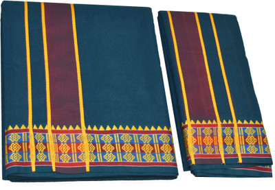 TUNI MANI PANCHAKACHAM 9X5 Self Design Men Dhoti