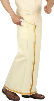Prakasam Cotton Solid Men Dhoti