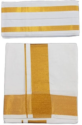 NANDAVAN Self Design Men Dhoti