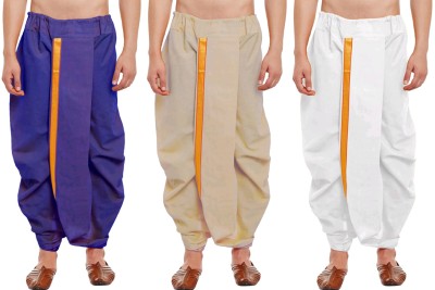 DIAMOND CLUSTER Readymade dhoti for men pack of 3 combo Solid Men Dhoti