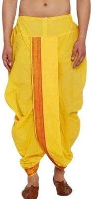 Shomyra Creation Ready made Silk Dhoti for men dhoti pant, Ready to wear Dhoti, Free Size Solid Men Dhoti