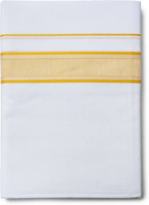 Vairavaa Tex VT 8014 Vaikkal Karai Pure White Dhoti For Men Solid Men Dhoti