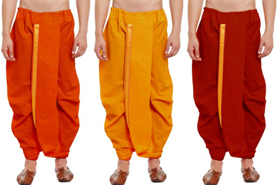 DIAMOND CLUSTER Readymade dhoti for men pack of 3 combo Self Design Men Dhoti
