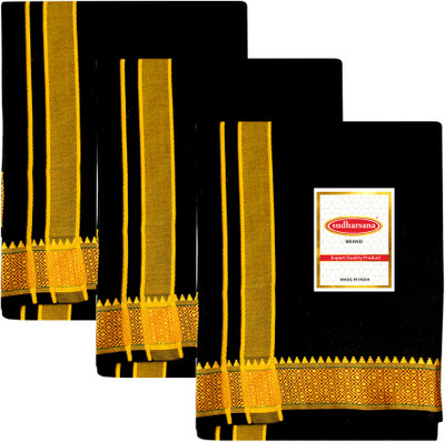 sudharsana Solid Men Dhoti