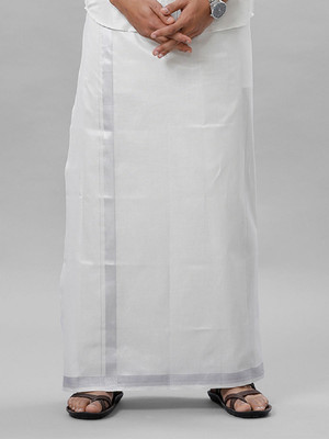 Ramraj Cotton RAMRAJ trending cotton solid adjustable dhoti for men Solid Men Dhoti
