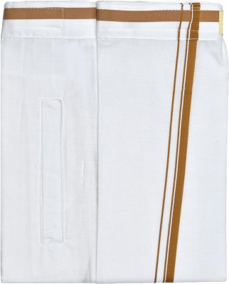 TUNI MANI Gundanchu Velcro Pocket Dhoti Solid Men Dhoti