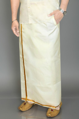 TUNI MANI SPL Welcro Pocket Vesti Solid Men Dhoti