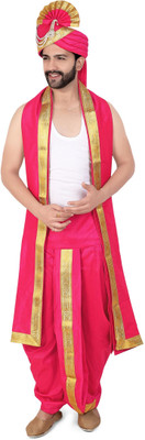 PRIYAKANT SAFAWALA RANI SAFA DHOTI SET Solid Men Dhoti