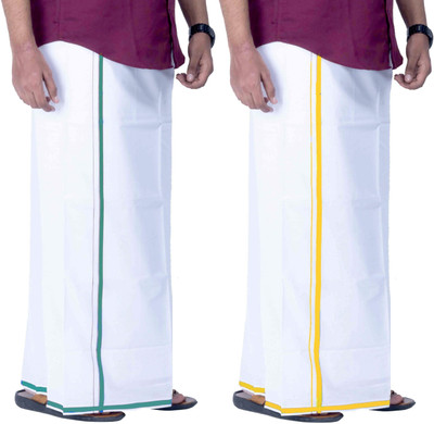 TUNI MANI Gundanju Cotton 2.0meter Striped Men Dhoti