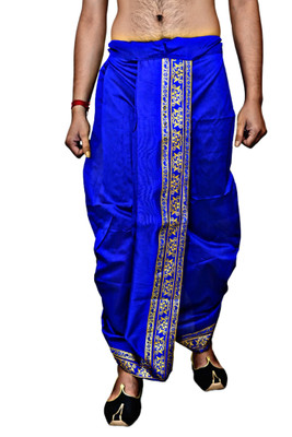 Sumit online solid Self Design Men Dhoti