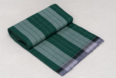 AKESHAVAM Pure Cotton Traditional Dhoti/Lungi for Men | Checkered Design with Border Checkered Men Dhoti