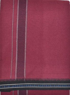 TUNI MANI Rudratcha Border 2.0meter Solid Men Dhoti