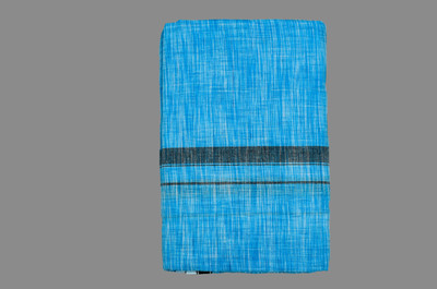 SAC SHREE APARAJEET CREATIONS Premium quality Men's Blue Khadi print Khadi cotton lungi Self Design, Solid, Striped Men Dhoti