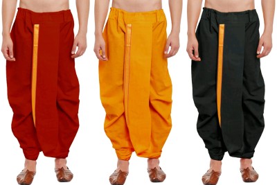 DIAMOND CLUSTER Readymade dhoti for men pack of 3 combo Solid Men Dhoti