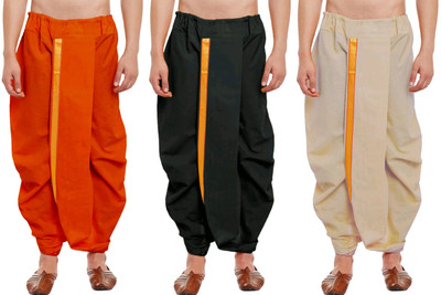 DIAMOND CLUSTER Readymade dhoti for men pack of 3 combo Self Design Men Dhoti