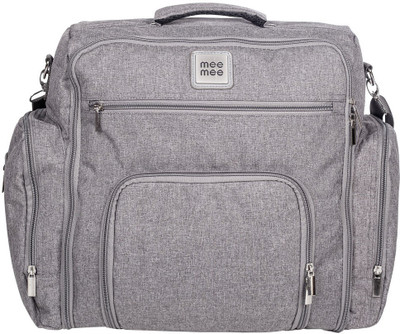 MeeMee Stylish Multi-Function Diaper (Backpack-Style) Diaper Bag(Grey)