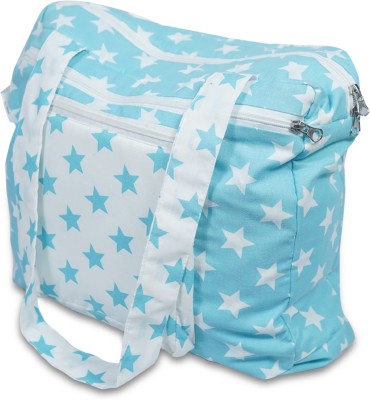 S3 Stay Blessed Baby Diaper Bag with Cloth Maternity Bag|Tote Bag|Handbag|Mothers Bags|Gift Nursery Bag(Sky blue, White)