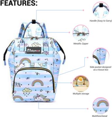 BABYMOON Diaper Bag Backpack for Mothers Bag Travel Backpack