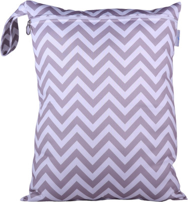 chic buddy Reusable Single Zip Diaper Wet Bag(ZIG-ZAG)