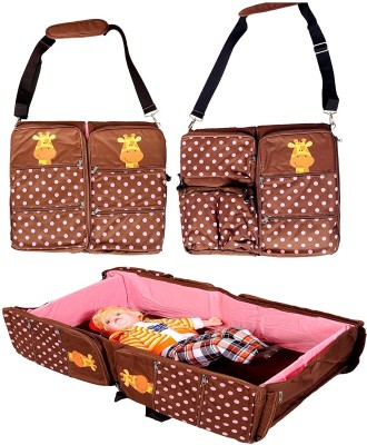 jumprfit Diaper Bag Organizer Large Diaper caddy With Changing Mat Sleeping & diaper bag Diaper bag(Brown)