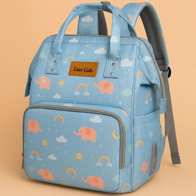 Laee cute Baby Diaper Bag,Mothers Bags for Travel Diaper Backpack baby diaper bag printed diaper bag(Blue)