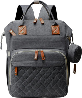 Obaby Baby Diaper Bag spacious/multi-pocket/diaper Baby Bag (DarkGrey) Baby Bag(Dark Grey)