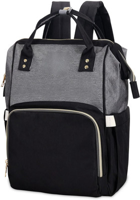 Laee cute Travel Shoulder/Handbag organizer Maternity Multifunctional Backpack baby diaper bag(Grey, Black)