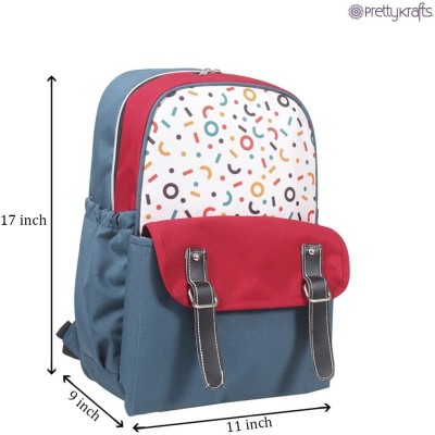 PrettyKrafts Diaper Bag Backpack Denim Fabric Large Capacity Insulation Travel Back Pack Nappy Bags Organizer, Mothers Maternity Bags for Travel Diaper Backpack(Red)