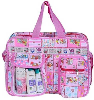 Duggu kids Baby Diaper Nappy Changing Handbag Mama's Bag Mother Bags Baby two pocket mother bag(Baby pink)