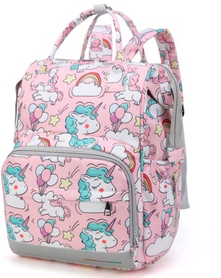 Little curious Baby Diaper Bag | Diaper Bag For Mothers For Travel | Diaper Handbag Baby Diaper Bag(Happy Unicorn)