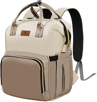 StarAndDaisy Baby Diaper Bag For Mothers Spacious Waterproof Backpack With Multiple Pockets Mothers Maternity Bags for Travel Diaper Backpack(Brown, Beige)