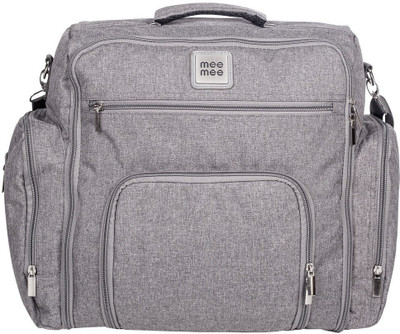 MeeMee Stylish Multi-Function Diaper (Backpack-Style) Diaper Bag(Charcoal Grey)