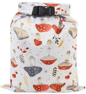 Verilux Waterproof TPU Travel Wet Bag for Diapers Washable Reusable Leakproof 27.5x40cm Nursery Bag(White)