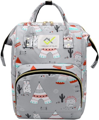 HOUSE OF QUIRK Baby Diaper Bag Maternity Backpack 41X18X25.5 Cm Backpack(Grey)