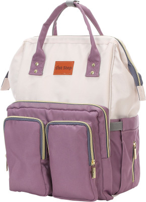 1st Step Smart, Multi-Functional Waterproof Handbag with Shoulder Strap for Mother Travel Backpack Diaper Bag(Purple 1)