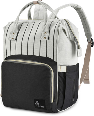 R for Rabbit Caramello Grey Stripes Diaper Bag with Insulated and Creative Pockets Diaper Bag For Moms(Caramello Grey)