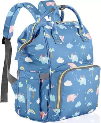 Chinmay Kids Large Capacity Mother Bag Diaper Backpack with Insulated Bottle Storage Diaper bag(Navy Blue)