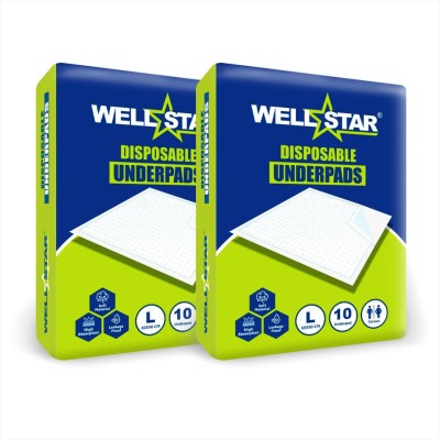 Wellstar Underpads | Large 60 x 90 cm Adult Diapers - L(20 Pieces)