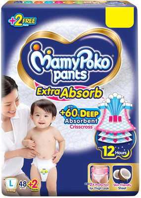 MamyPoko Pants Extra Absorb Large Size - L(48 Pieces)