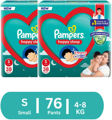 Pampers Happy Skin Pants - S(80 Pieces)
