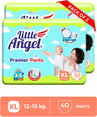 Little Angel Premier Baby Diaper Pants (2 x 20 Pcs) - XL(40 Pieces)