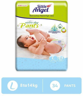 Little Angel Baby Diaper Pants - L(34 Pieces)