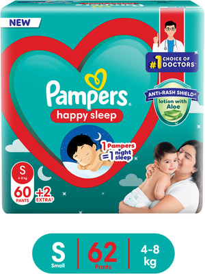 Pampers Happy Skin Pants - S(62 Pieces)