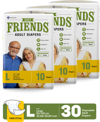 FRIENDS Easy Tape Type Adult Diapers - L(30 Pieces)