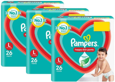 Pampers Happy Skin Pants Value Pack - L(76 Pieces)