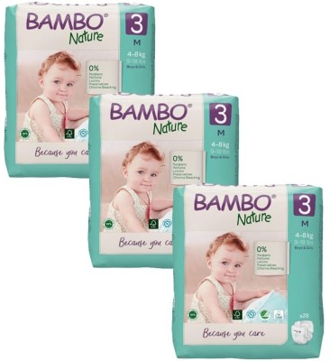 Bambo Nature Premium Eco-Friendly Tape Diapers - M(28 Pieces)