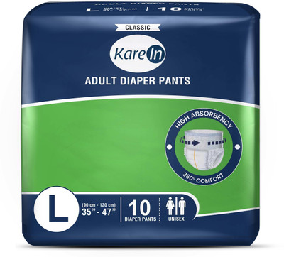 KareIn Classic Pant Style Adult Diapers - L(10 Pieces)