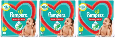 Pampers Anti rash lotion with Aloe vera baby Small size diaper pants combo(Pack of 3) - S(120 Pieces)